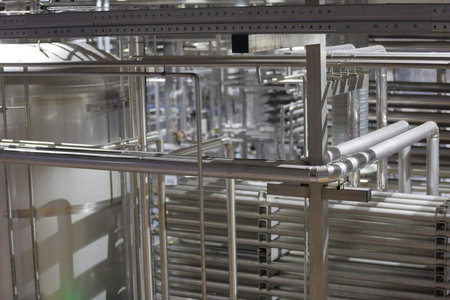 Equipment, industrial tools and machinery for the production of beer in factory shops