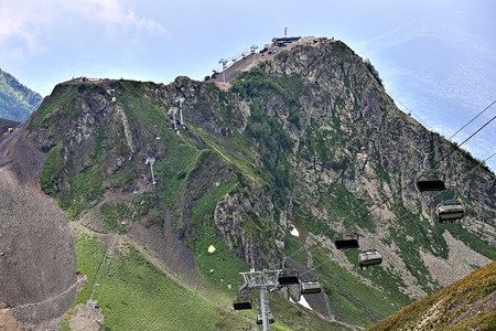 Highlands relief in the summer near the city of Sochi, Russiaの写真素材