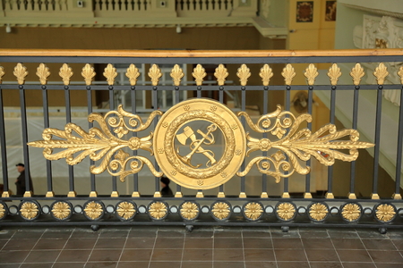 MOSCOW, RUSSIA - DECEMBER 10, 2016: Interior of the Kievskiy railway stationのeditorial素材