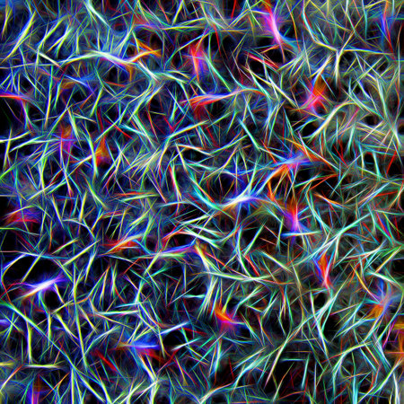 A square background with a chaotic pattern and intersecting linesの写真素材