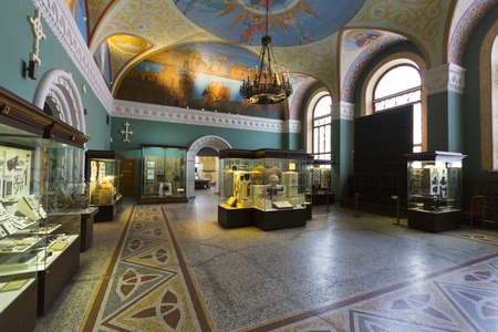MOSCOW, RUSSIA - FEBRUARY 14, 2017: Inside the Russian State Historical Museum. The largest museum of national history of the Russiaのeditorial素材