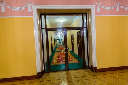 MOSCOW, RUSSIA - MARCH 28, 2017: The five-star Hotel Metropol in the center of the capital on Teatralny Proezd. Since 1905. The interiorのeditorial素材