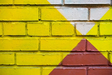 The idea of design embossed wall of an old textured bricksの写真素材