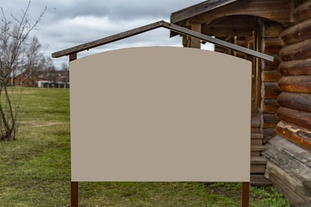 Homemade direction pointer without signs and symbolsの写真素材