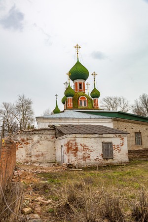 PERESLAVL-ZALESSKY, RUSSIA - APRIL 26, 2017: The building of the Church of Alexander Nevsky. Built in 1740のeditorial素材