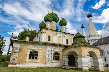 UGLICH, RUSSIA - JUNE 17, 2017: Facade of the Church of the Beheading of John the Baptist. Built in 1681のeditorial素材