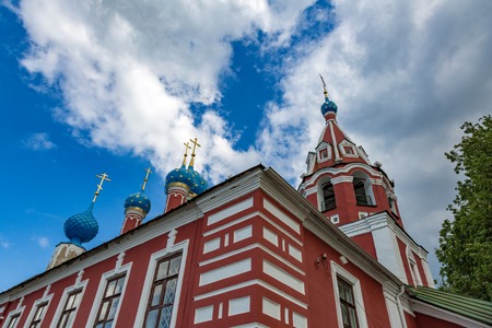 UGLICH, RUSSIA - JUNE 17, 2017: Facade of the Church of the Prince Dimitri on the Blood. Built in 1692のeditorial素材