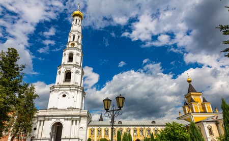 DZERZHINSKY, RUSSIA - AUGUST 5, 2017: Exterior of the Nikolo-Ugreshsky Monastery. Founded in 1380のeditorial素材