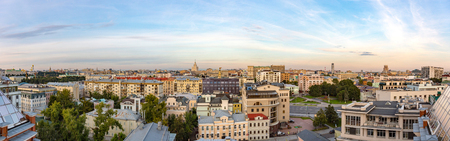 MOSCOW, RUSSIA - SEPTEMBER 9, 2017: View from the roof to the capital of the Russian Federationのeditorial素材