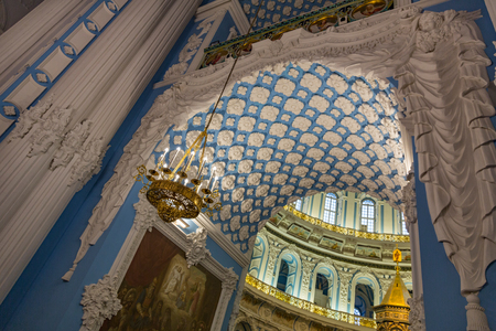 NEW JERUSALEM, ISTRA, RUSSIA - NOVEMBER 11, 2017: Interior of the Resurrection Cathedral of the New Jerusalem Monasteryのeditorial素材