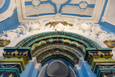 NEW JERUSALEM, ISTRA, RUSSIA - NOVEMBER 11, 2017: Interior of the Resurrection Cathedral of the New Jerusalem Monasteryのeditorial素材