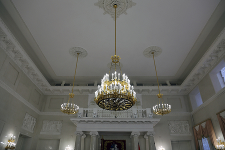 MOSCOW, RUSSIA - APRIL 15, 2018: Interior of the building of the City Government Building on Tverskaya streetのeditorial素材