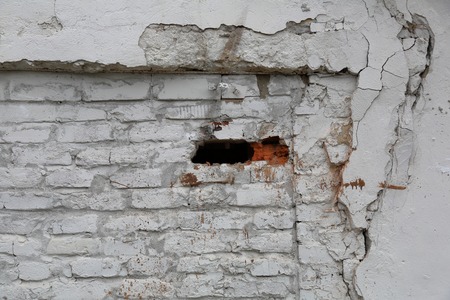 The idea of design embossed wall of an old textured bricksの写真素材