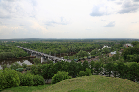 VLADIMIR, RUSSIA - MAY 18, 2018: View of an ancient Russian city founded in 1108. The capital of the Vladimir region. One of the tourist centers of the Golden Ring of Russiaのeditorial素材
