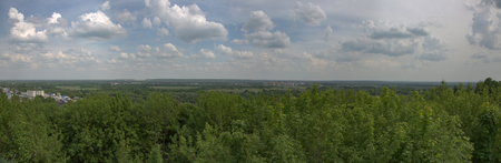 VLADIMIR, RUSSIA - MAY 18, 2018: View of an ancient Russian city founded in 1108. The capital of the Vladimir region. One of the tourist centers of the Golden Ring of Russiaのeditorial素材