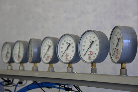 MOSCOW, RUSSIA - MAY 11, 2018: Measuring equipment of the Moscow Brake Factoryのeditorial素材