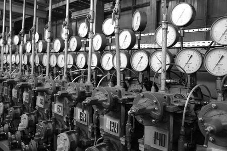 MOSCOW, RUSSIA - MAY 11, 2018: Measuring equipment of the Moscow Brake Factoryのeditorial素材