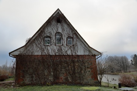 IZOBILNOE, KALININGRAD REGION, RUSSIA - NOVEMBER 28, 2018: Well-groomed territory of the Monastery of the Mother of God's Sovereign Iconのeditorial素材