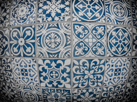 The idea of the wall design and bathroom floor tiles