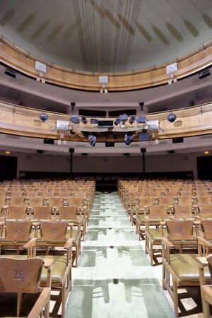 Moscow, Russia - August 25, 2019: Empty performance hall of the Moscow Chekhov Art Theaterのeditorial素材