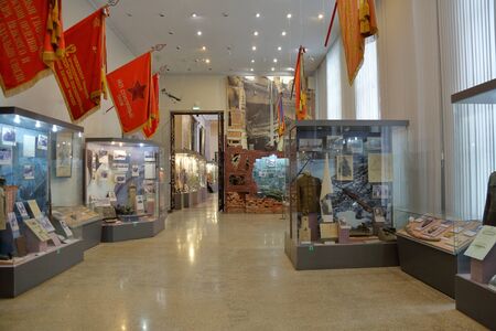 Moscow, Russia - January 16, 2020: Interior of the Central Museum of Armed Forces of the Russian Federation. Founded in 1919のeditorial素材