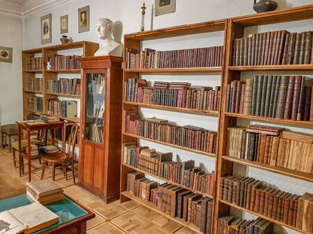 Moscow, Russia - January 18, 2020: Interior item of the Silver Age Literary Museumのeditorial素材