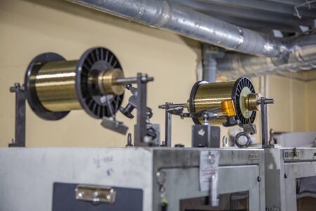 Moscow, Russia -February 14, 2020: Industrial workshop of the watch factory Nika. Manufacture of wristwatches and precious metal productsのeditorial素材