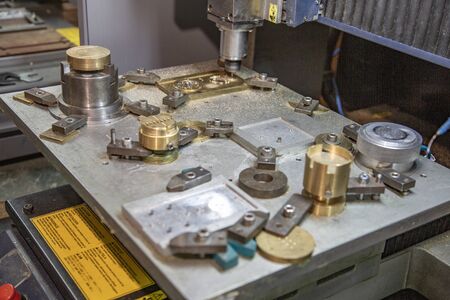 Moscow, Russia -February 14, 2020: Industrial workshop of the watch factory Nika. Manufacture of wristwatches and precious metal productsのeditorial素材