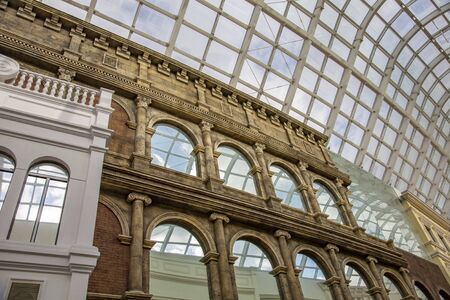 Moscow, Russia - February 29, 2020: Interior of the family entertainment park Dream Island. The first in Russia and the largest in Europe indoor theme park of a world level. Opening dayのeditorial素材