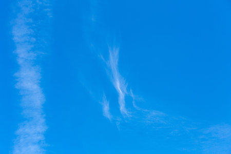 Picturesque textured clouds in the sky at the daytime