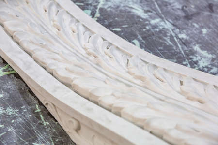 Moscow, Russia - September 07, 2020: Products of the Dikart gypsum stucco molding plantのeditorial素材