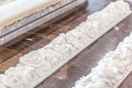 Moscow, Russia - September 07, 2020: Products of the Dikart gypsum stucco molding plantのeditorial素材