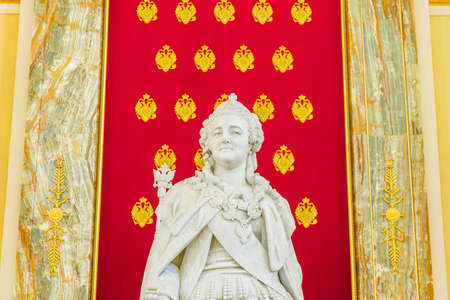 Moscow, Russia - September 5, 2020: Interior of the architectural ensemble of the historical museum-estate Tsaritsynoのeditorial素材