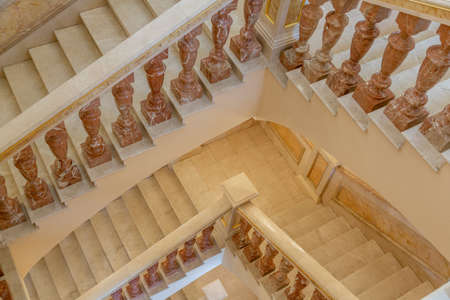 Moscow, Russia - September 5, 2020: Interior of the architectural ensemble of the historical museum-estate Tsaritsynoのeditorial素材