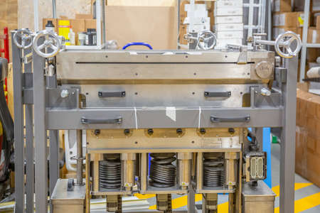 Moscow, Russia - September 9, 2020: Special professional equipment for programmable 3D printing. Industrial workshop of SIU System factoryのeditorial素材