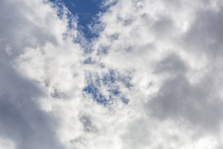Picturesque textured clouds in the sky at the daytime