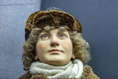 Krasnogorsk district, Moscow region, Russia - July 11, 2021: Mannequin symbolizing the times of the World War II. Vadim Zadorozhny Museum of Technology. One of the largest antique vehicle museums in Europeのeditorial素材
