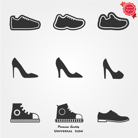 Shoes Iconsのイラスト素材