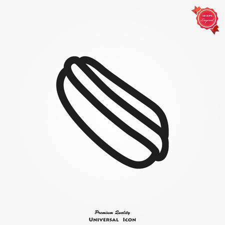 Hot dog icon vector illustration for designのイラスト素材