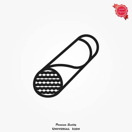 Wrap sandwich icon vector illustration isolated food sign symbolのイラスト素材
