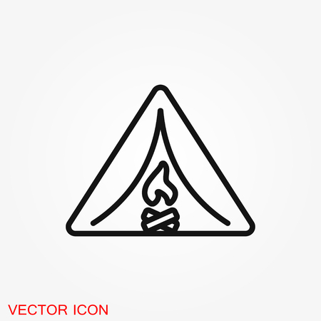 Simple camping icon. Universal camping icons to use for web and mobile UIのイラスト素材