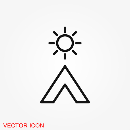 Simple camping icon. Universal camping icons to use for web and mobile UIのイラスト素材