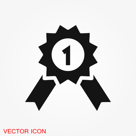 Champion vector icon, flat design for web or mobile appのイラスト素材