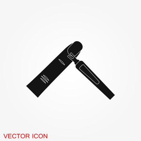 Nail care icon. Pedicure and manicure equipment. Isolated vector illustrationsのイラスト素材