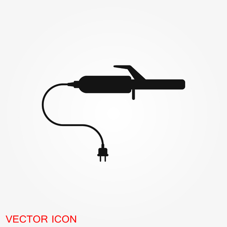 Curlers vector icon for websites, web design, mobile app, info graphicsのイラスト素材