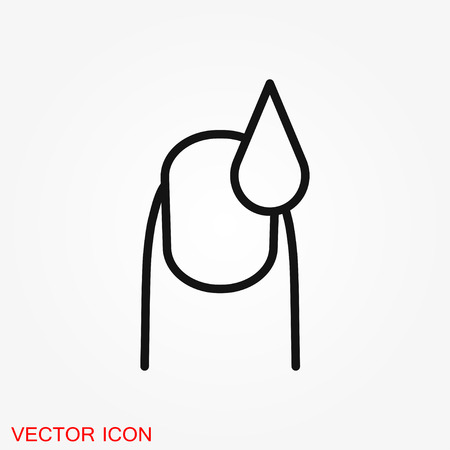 Nail care icon. Pedicure and manicure equipment. Isolated vector illustrationsのイラスト素材