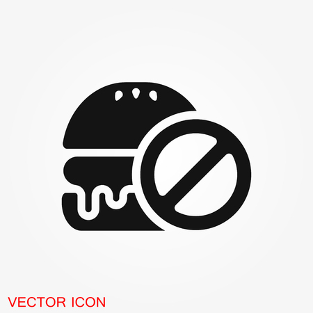 Dietary vector icon, food dietary labels isolated on background Diet icons and labels, food intolerance.のイラスト素材