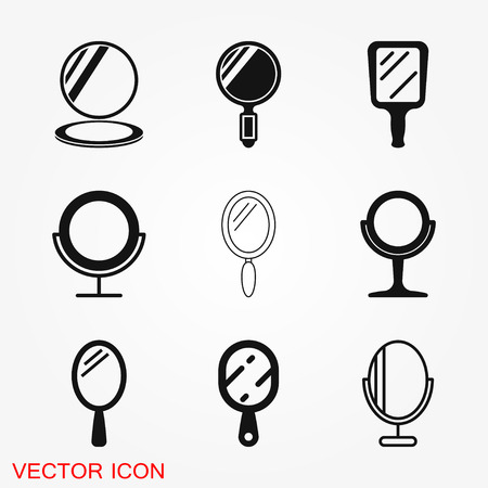 Mirror Icon logo, vector sign symbol for designのイラスト素材
