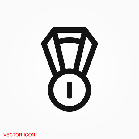 Medal icon, Medal symbol for your web siteのイラスト素材