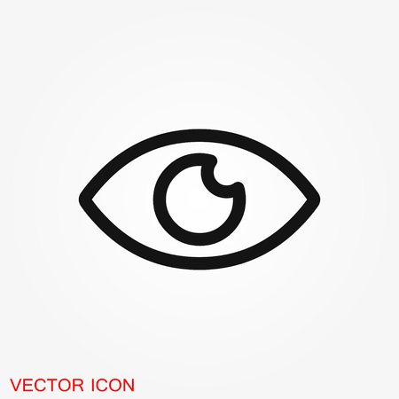 eye vector icon, vector best flat icon, logo, illustration, vector sign symbol for designのイラスト素材